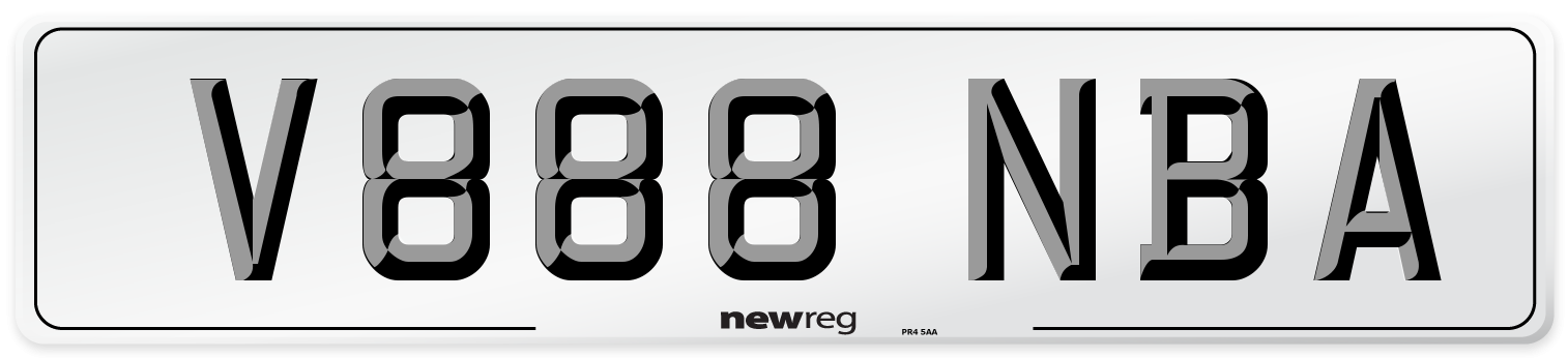V888 NBA Number Plate from New Reg